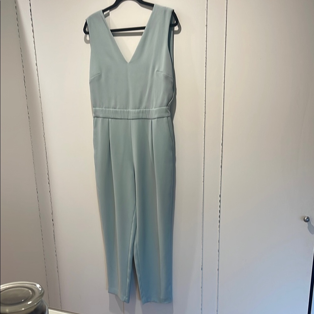 Massimo Dutti Light Blue Jumpsuit